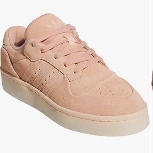 NWT Adidas Rivalry Lux Low Sneakers - Womens - Coral Suede - Size 9